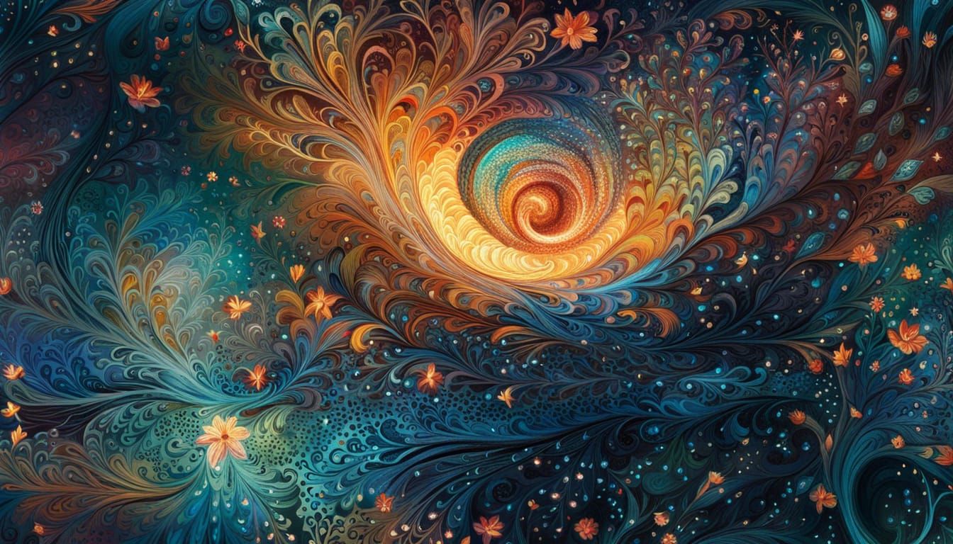 Enchanted Forest with Bioluminescent Butterflies and Topaz M...