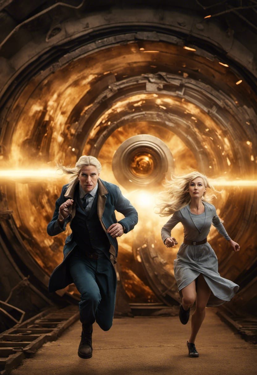 Time Traveler's Escape: Vortex Appears Before War Machine