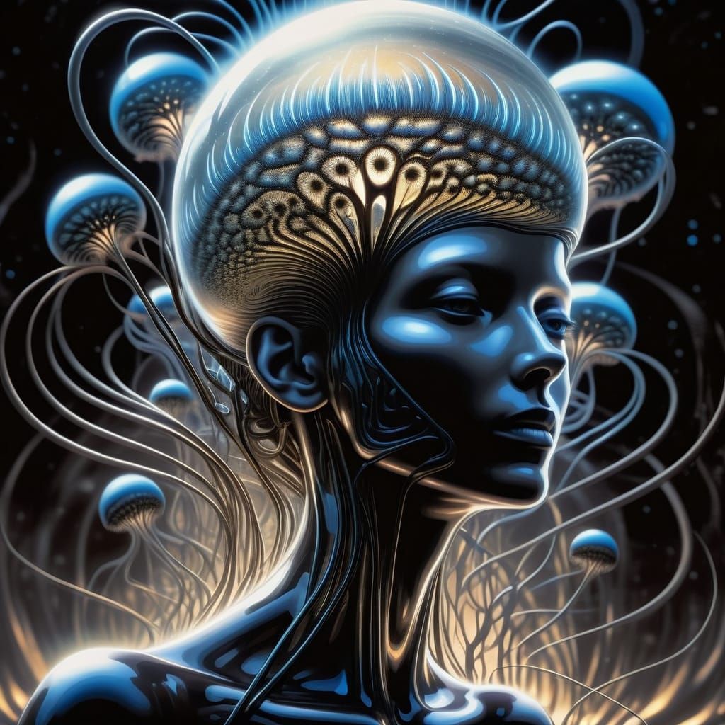 Android Mecha Fairy Trapped in Cosmic Tesseract