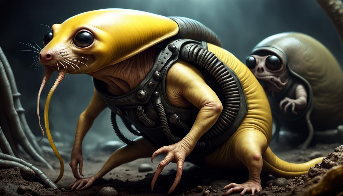 Eldritch Alien Creature Concept Art in Sci-Fi Horror