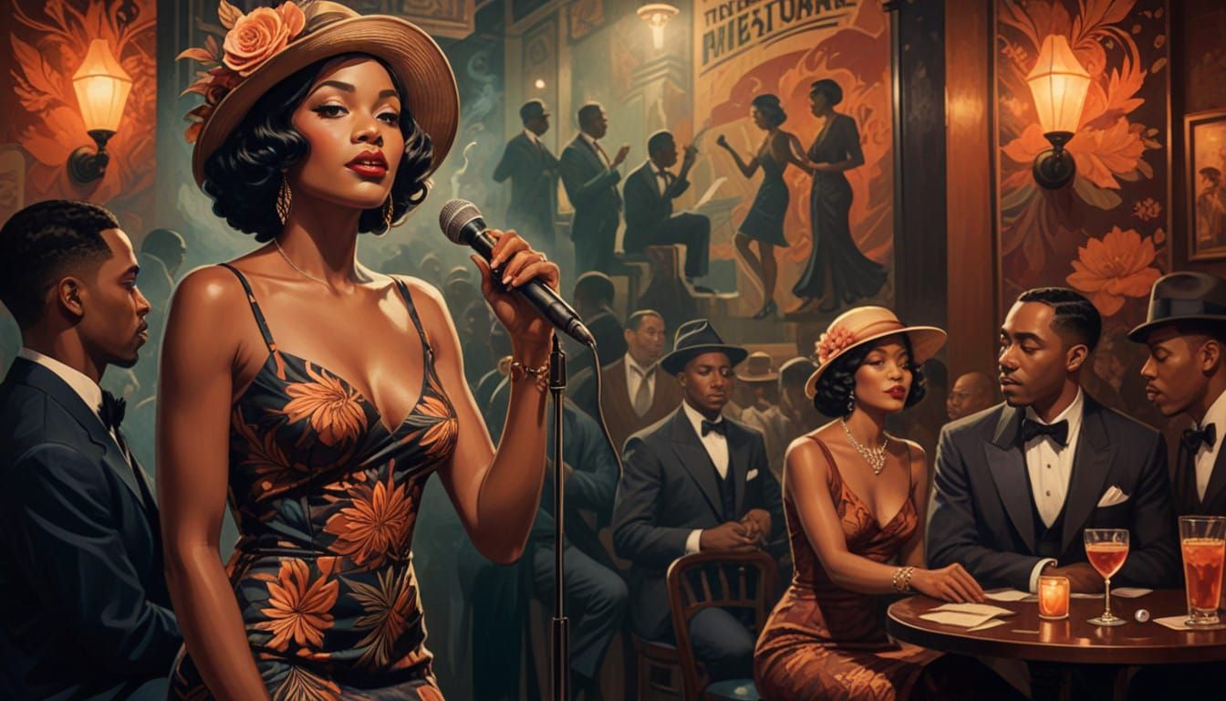 Sophisticated Jazz Singer in Vintage Liverpool Night Club