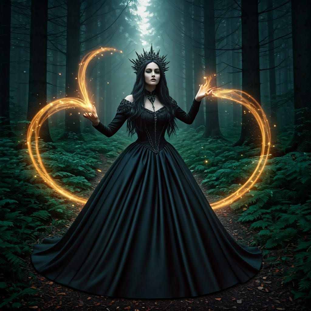 Dark Princess of the Mystical Forest