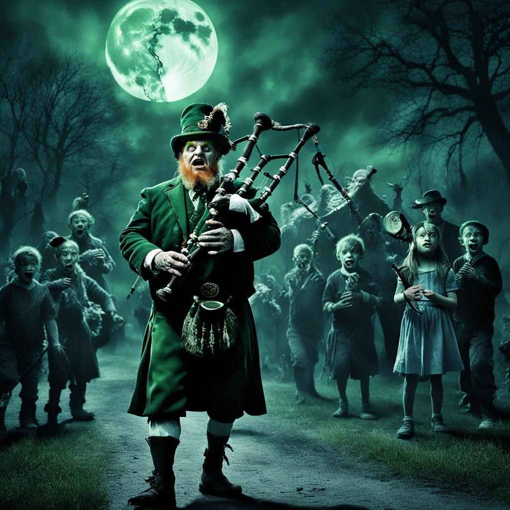 Terrifying Leprechaun's Mindblowing Bagpipe Performance