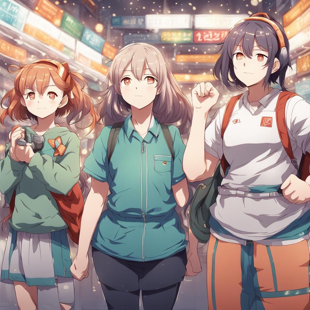 Anime Style Body Positivity Illustration