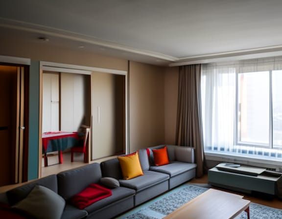 North Korean Apartment Interior Design Photography