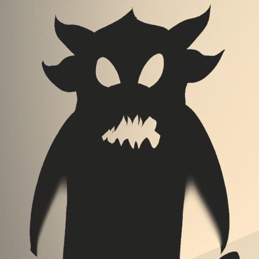 Creepy Shadow Monster in the Night
