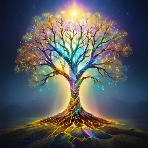 Ethereal Crystalline Wonders in Iridescent Hues