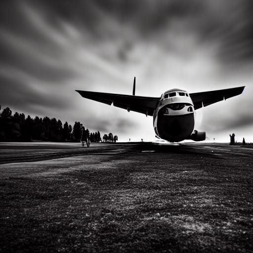Plane Crash Site Captured with Professional Photography