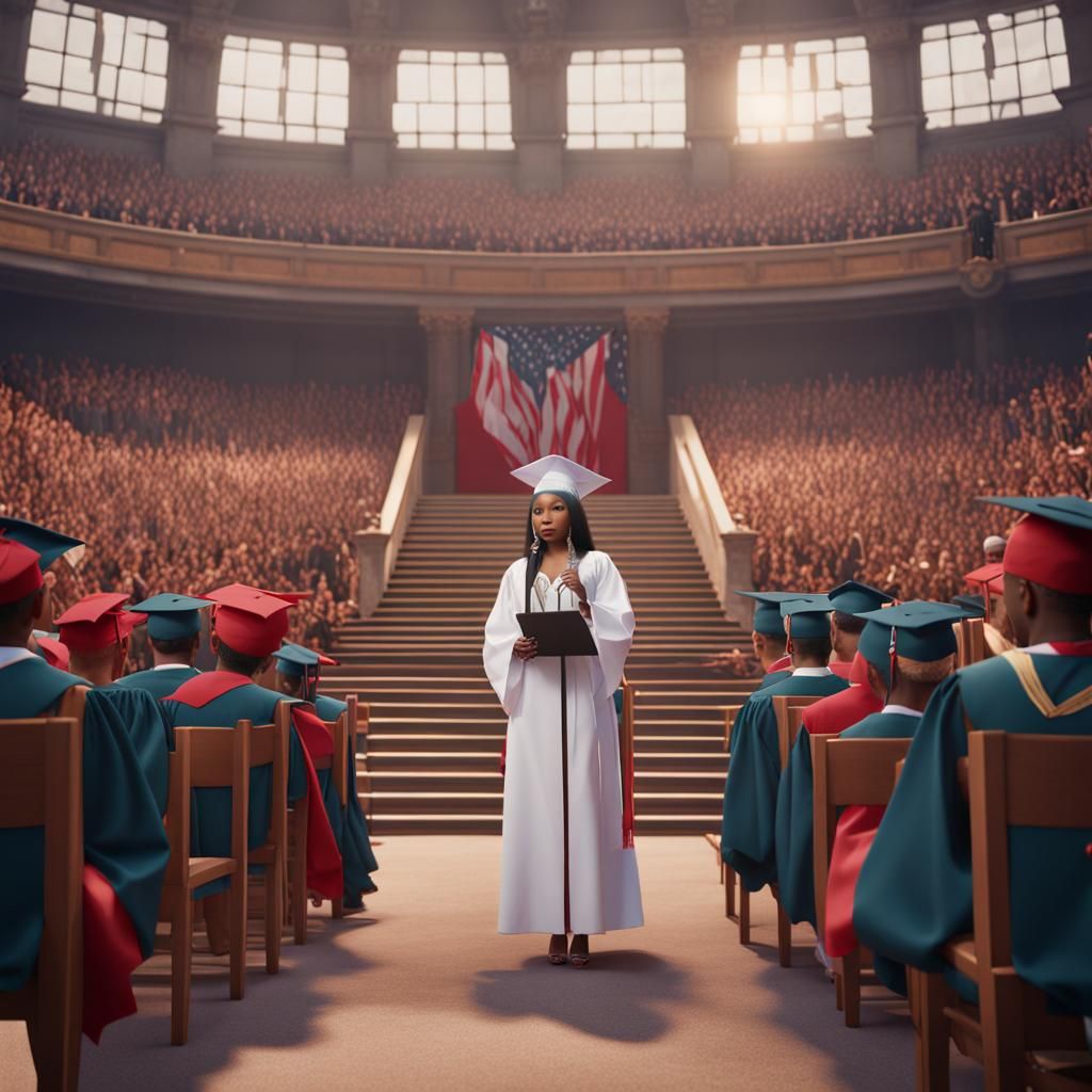 Nicki Minaj Graduation Speech: Fantasy Concept Art