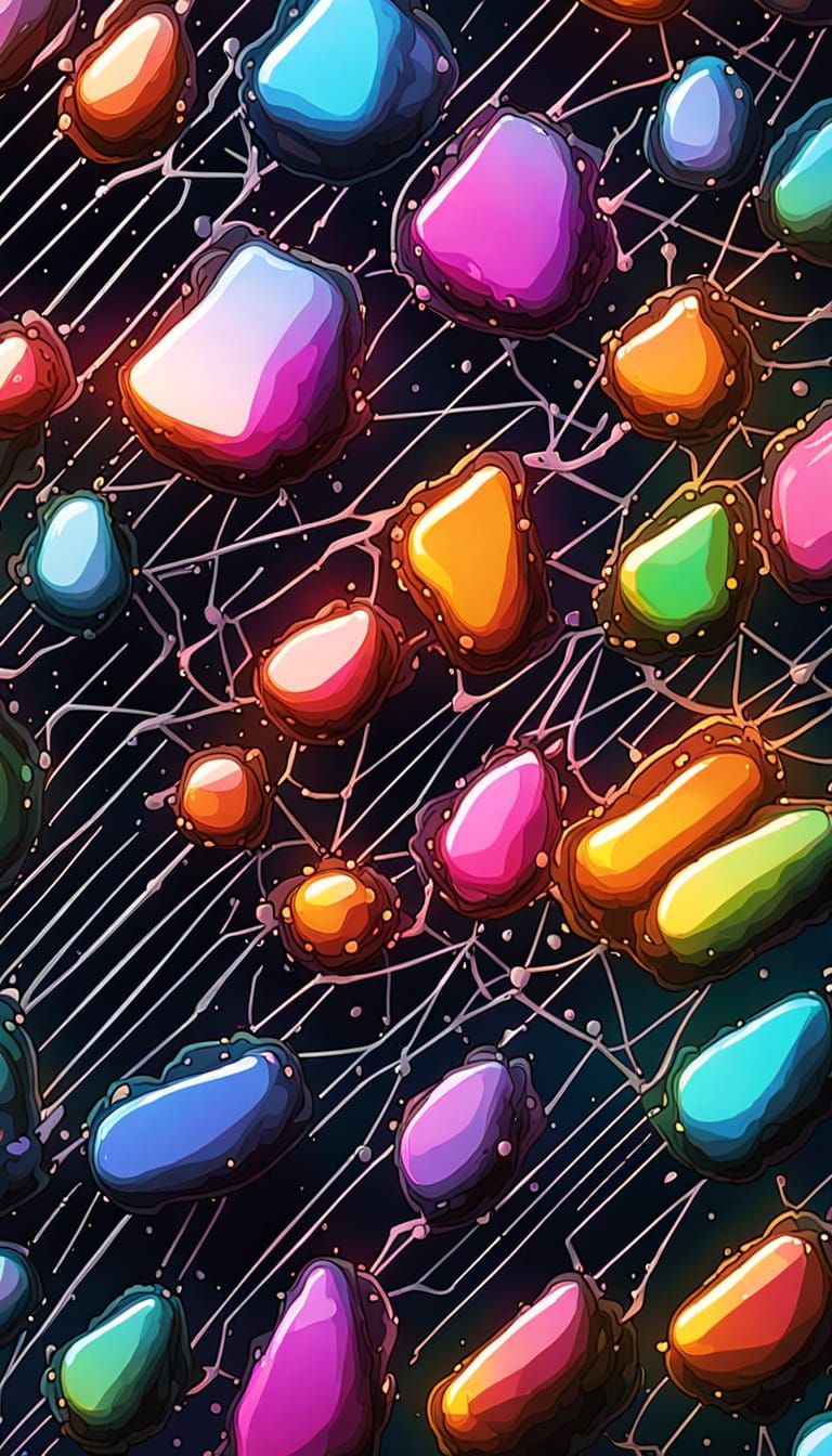 Magnum Gunshot Soundwave in Rainbow Colors