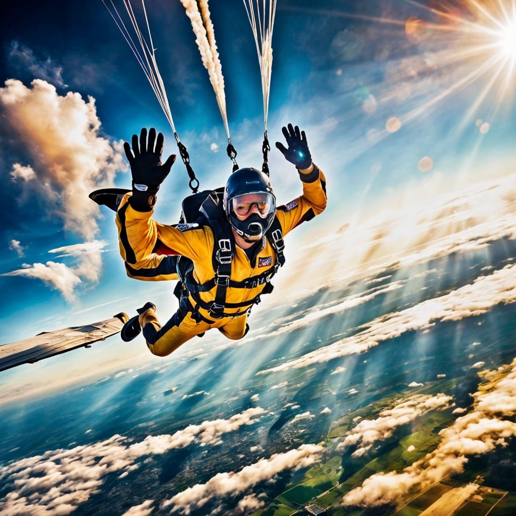 Skydiver in Freefall