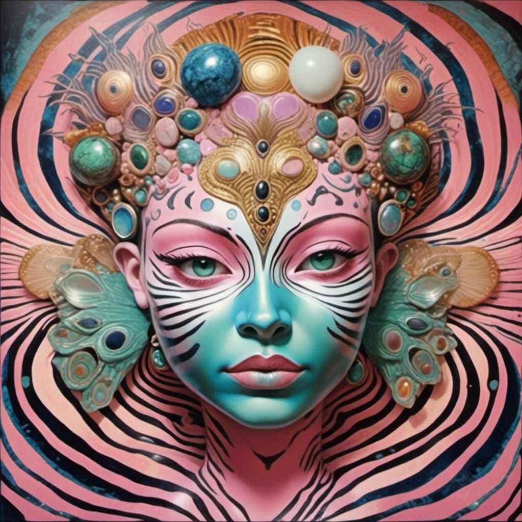 Radiant Goddess with Mineral Accents