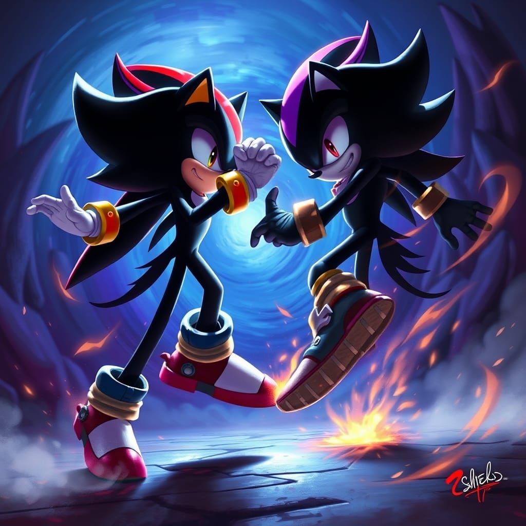 Shadow the Hedgehog Clash in Dreamlike Arena