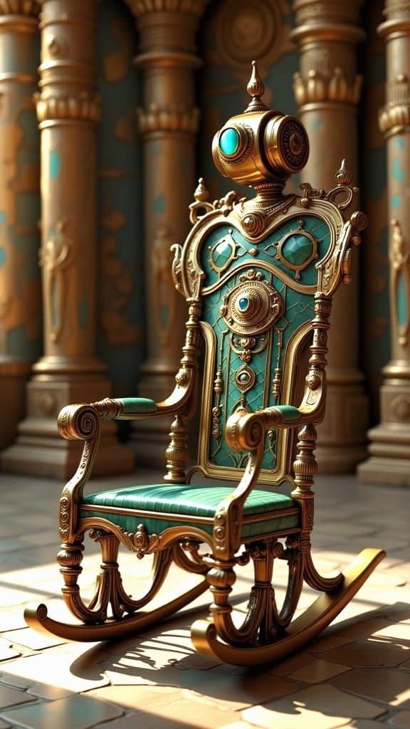 The Mystery of the Egyptian Chambers Rocking Chair