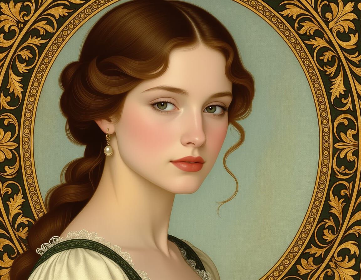 Elegant Female Portrait in Renaissance Style