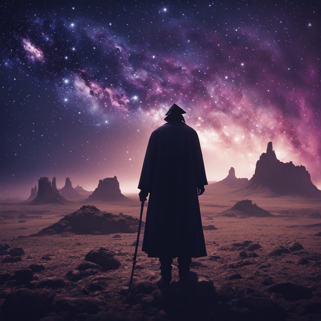 Epic Wizard in Cosmic Space