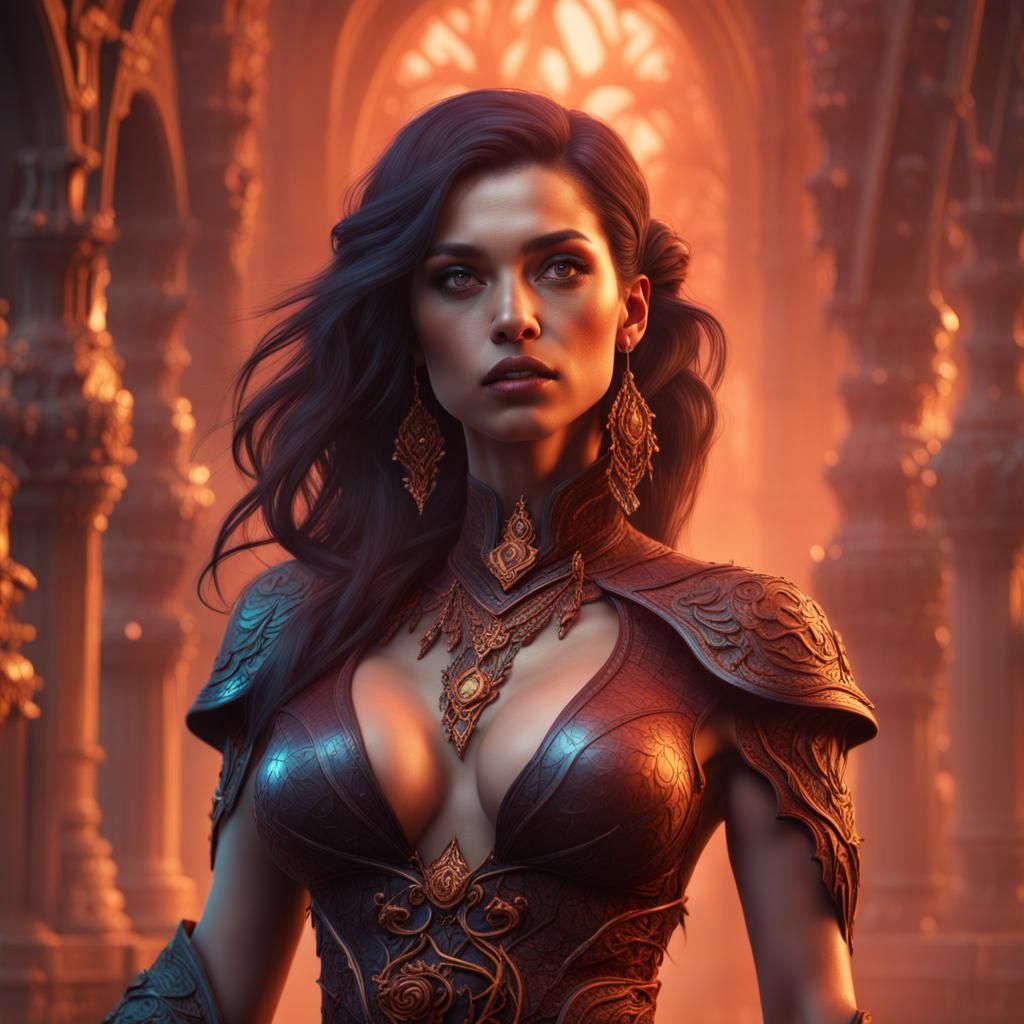 Fantastical Portrait of a Beautiful Woman