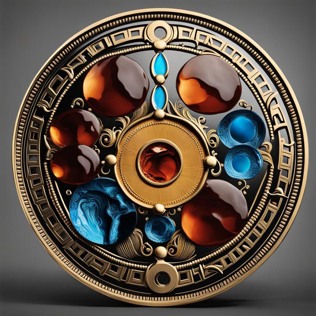 Surreal Melting Coin in Salvador Dali Style