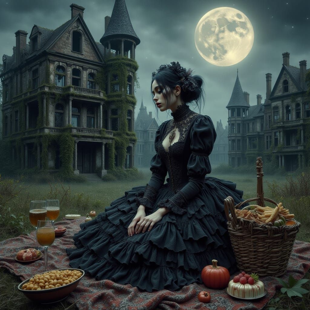 Gothic Beauty in Victorian Ruins