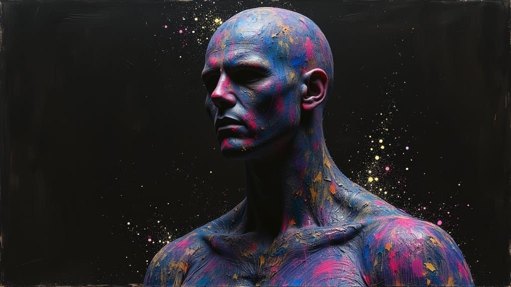 Oil Paint Character in Dark Fantasy Art Style