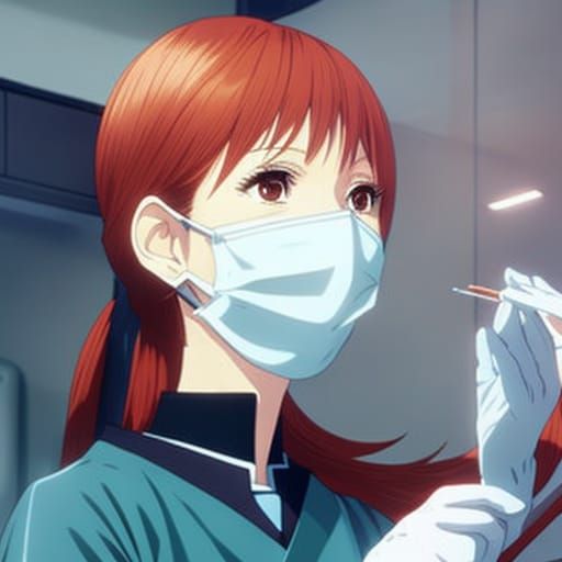 Dentist Illustration in Studio Ghibli Anime Style