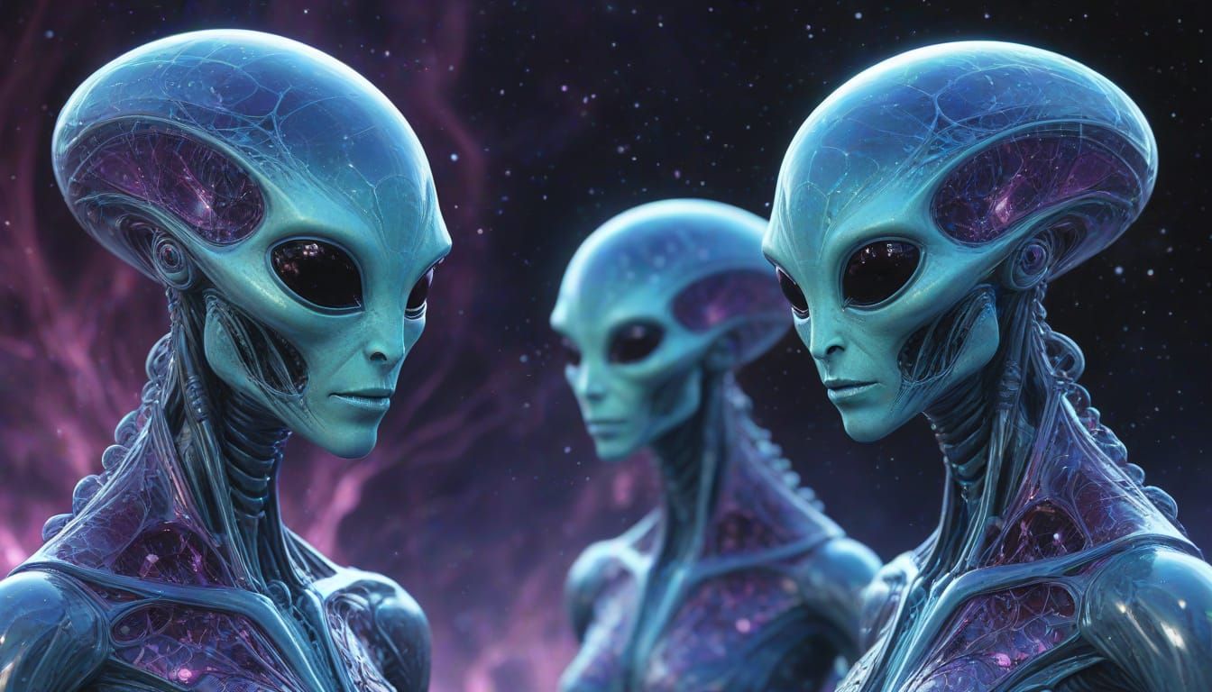 Ethereal Crystalline Aliens in Cosmic Landscapes