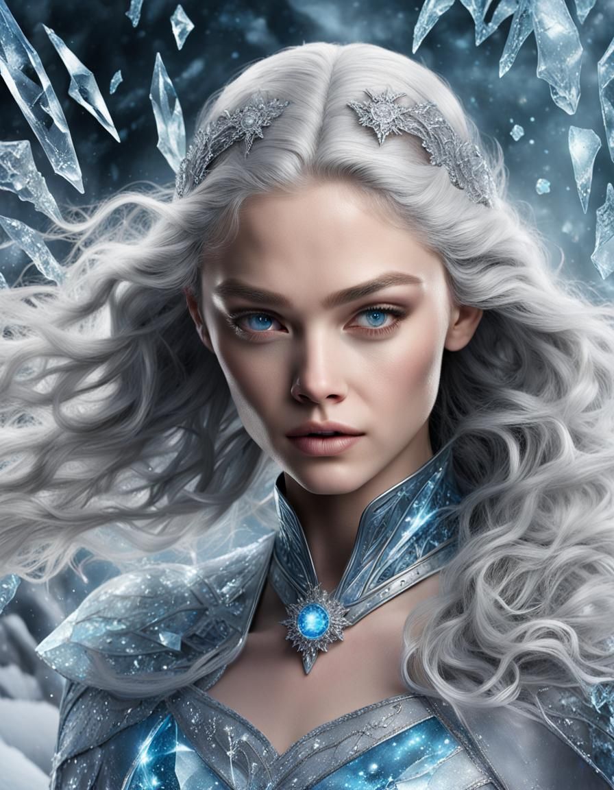 Killer Frost: Icy Aura in a Cinematic Pose