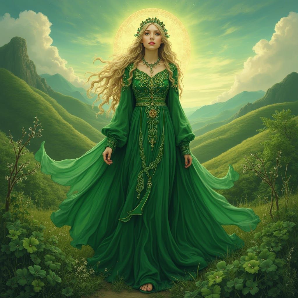 Emerald Goddess of Celtic Mythology