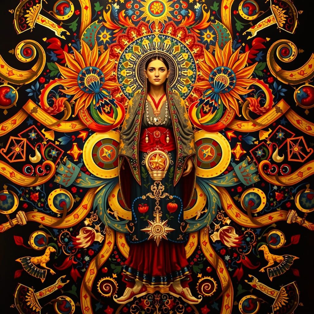 Masterpiece Painting of Beauty and Truth