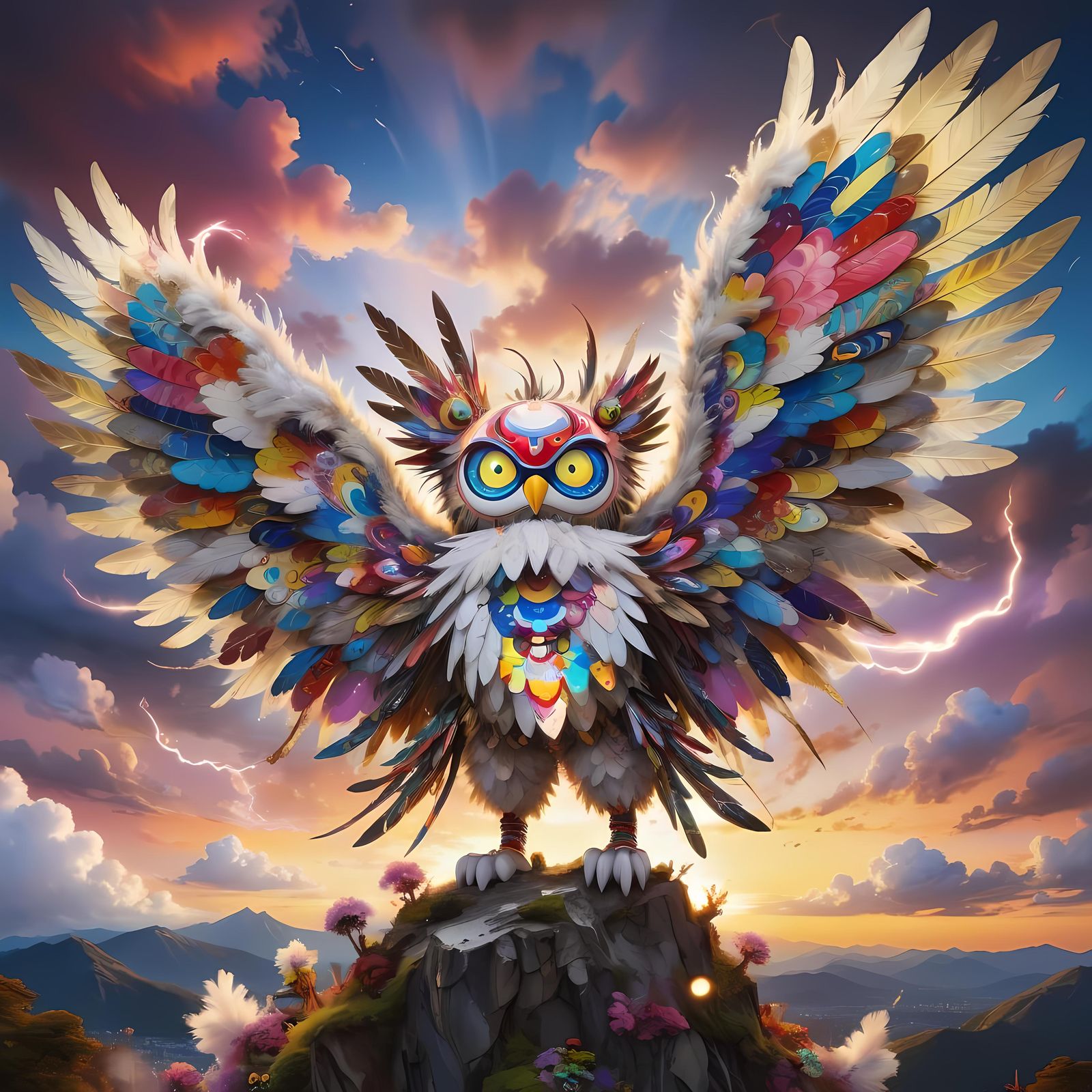 Epic Anime Fantasy Creature Art