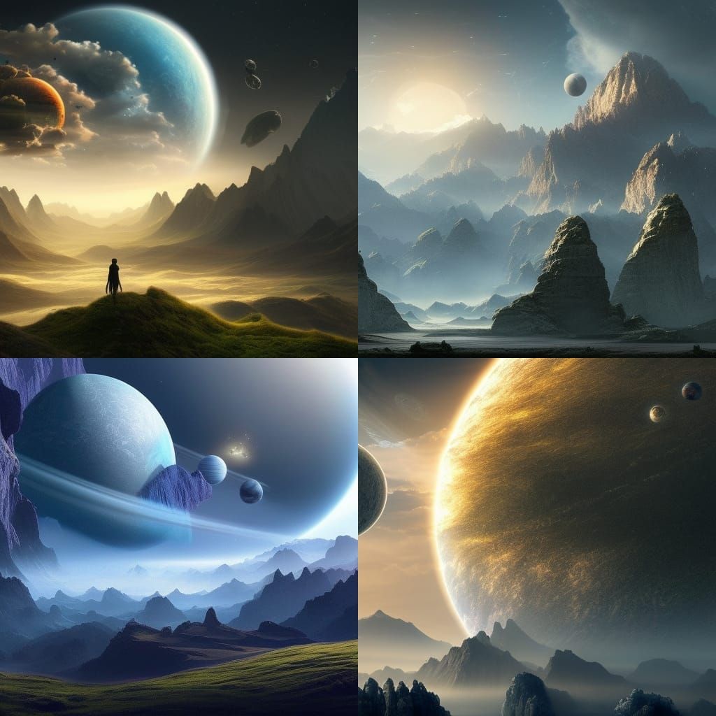 Epic Planetary Landscape: Digital Matte Painting