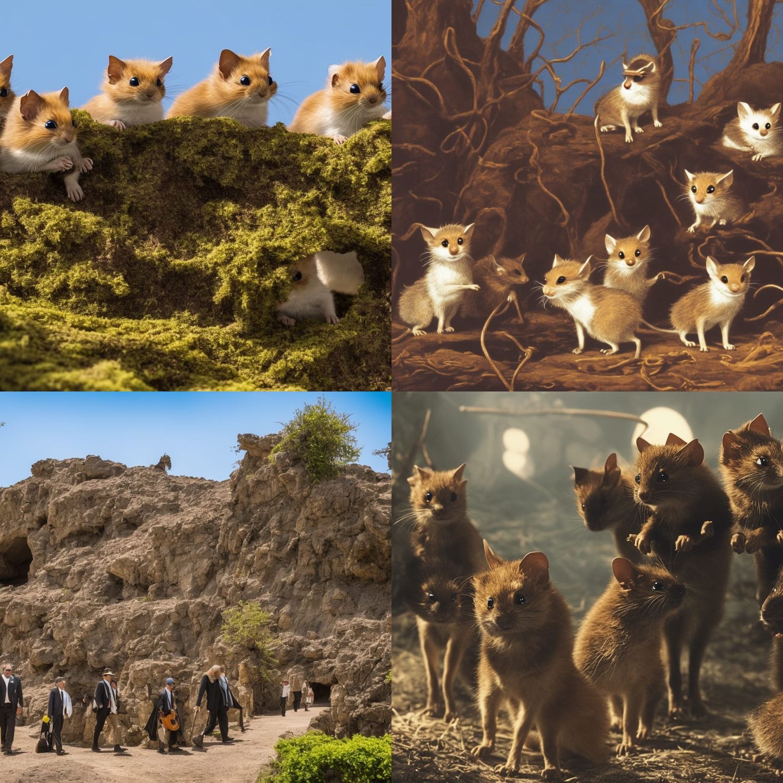 Three Blind Mice Lost in Hell