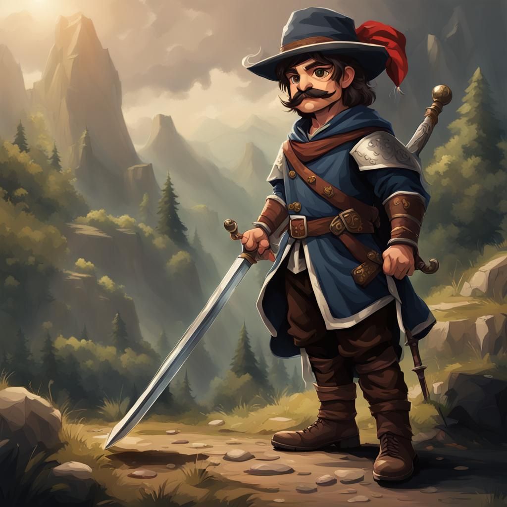 Swordsman in Musketeer Regalia