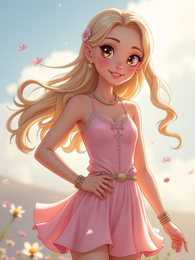 Vibrant Dreamworks Animation Style Portrait