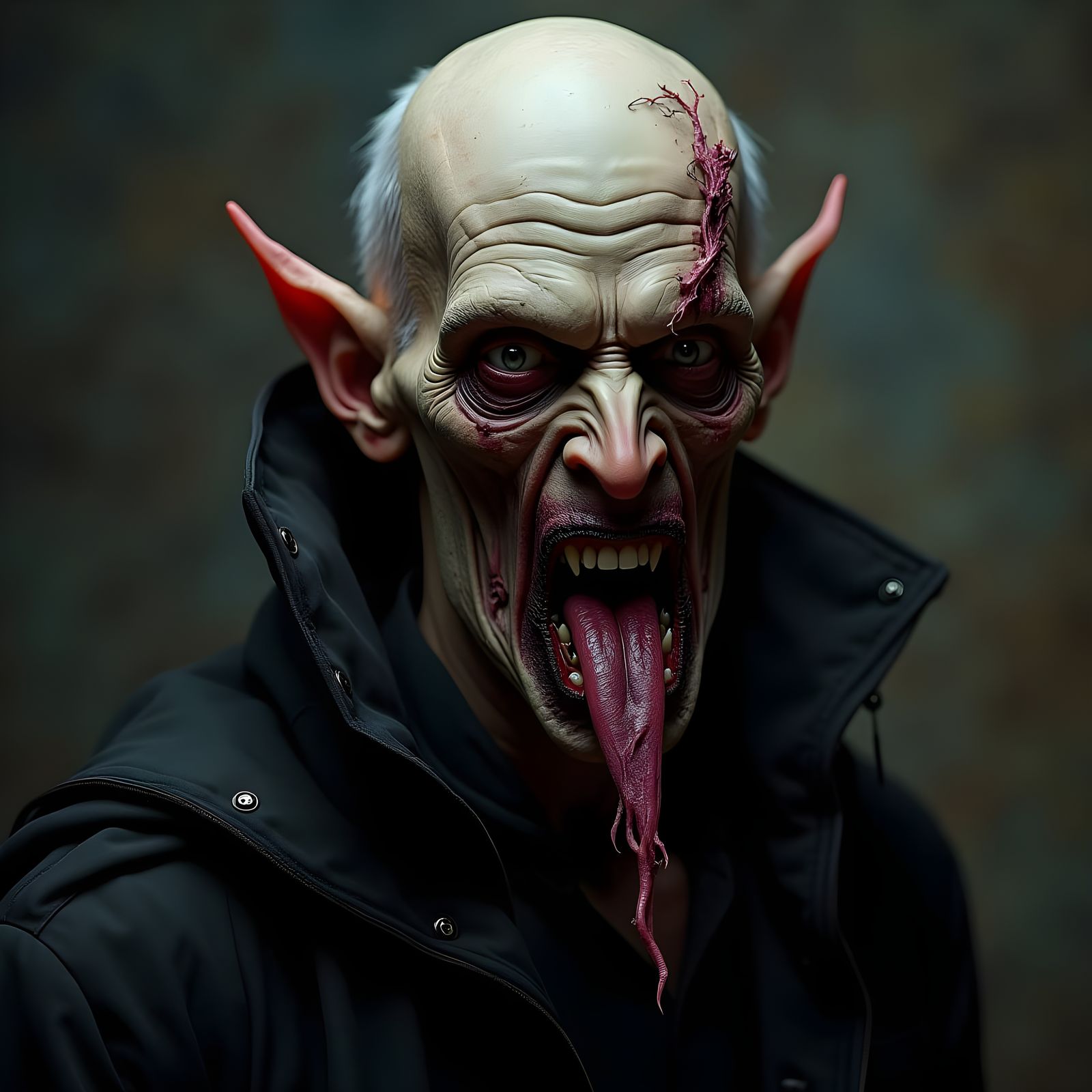 Ethereal Portrait of a Decrepit Vampire