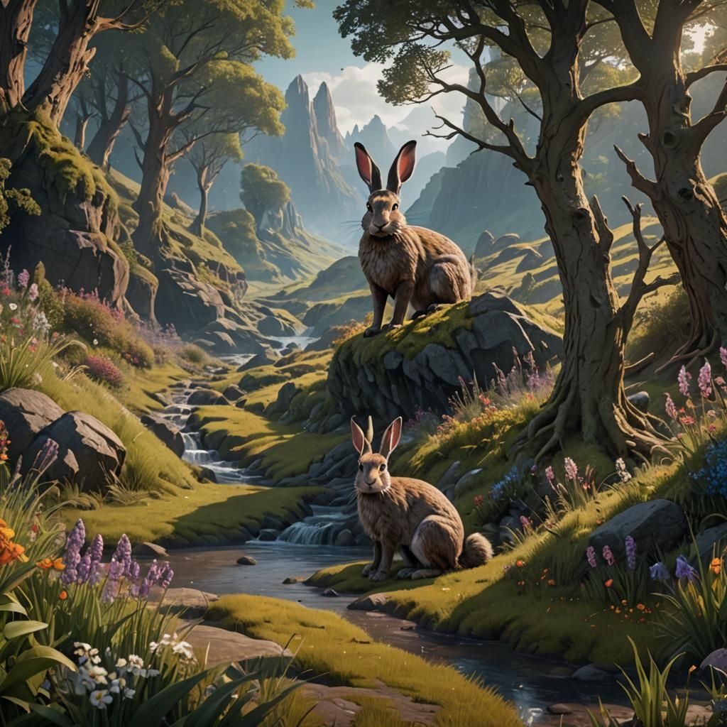 Watership Down: Detailed Matte Painting in Deep Color