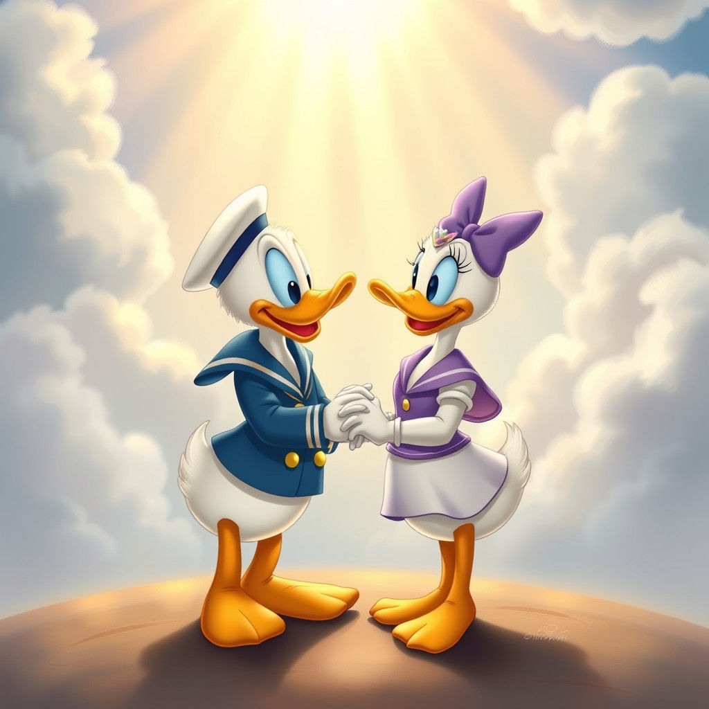 Donald and Daisy Duck: A Whimsical Romance