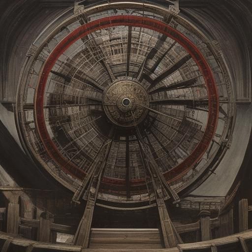 Surreal Theme Park Inspired by Woodcut Art