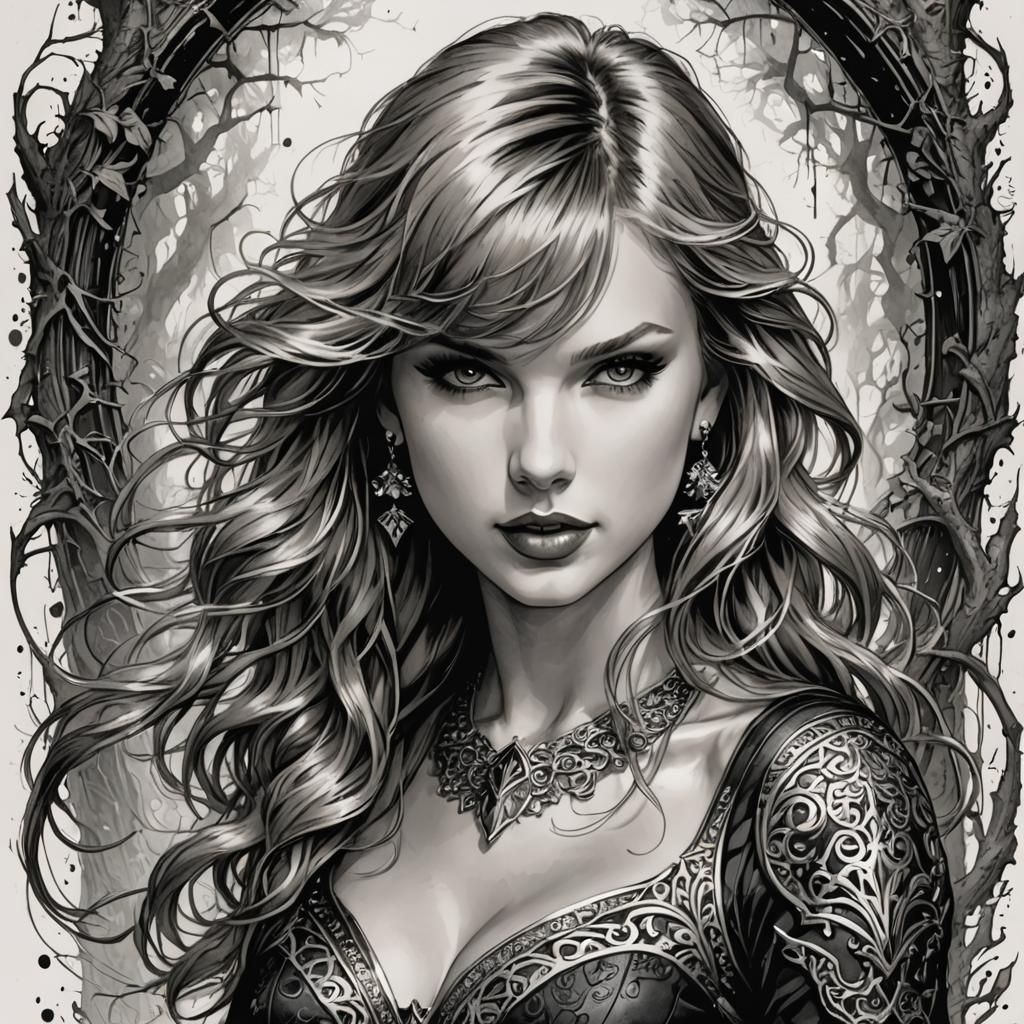 Taylor Swift in Silvestri Comic Style