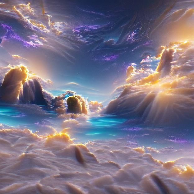 Ethereal Heaven Scene in 8K Resolution