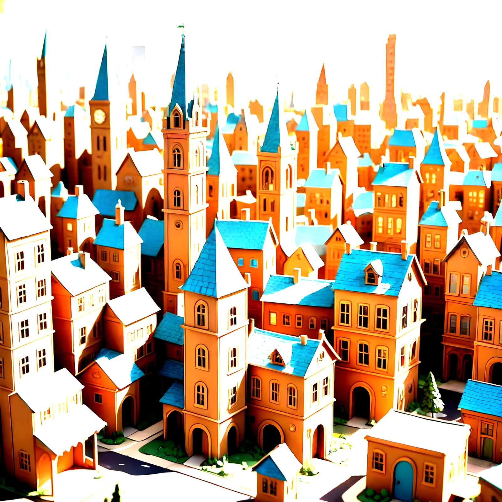 Cardboard Metropolis: A City Built from Paper