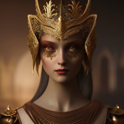 Intricate Masquerade Ball Scene in Renaissance Style