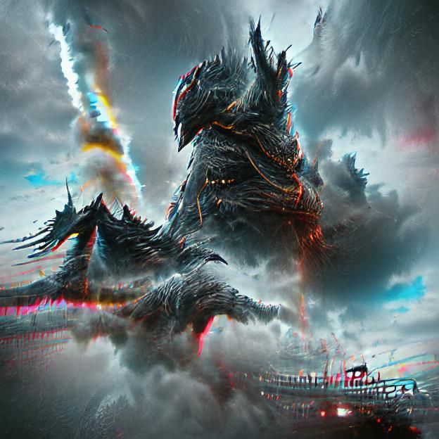 Alduin Godzilla 3D Concept Art