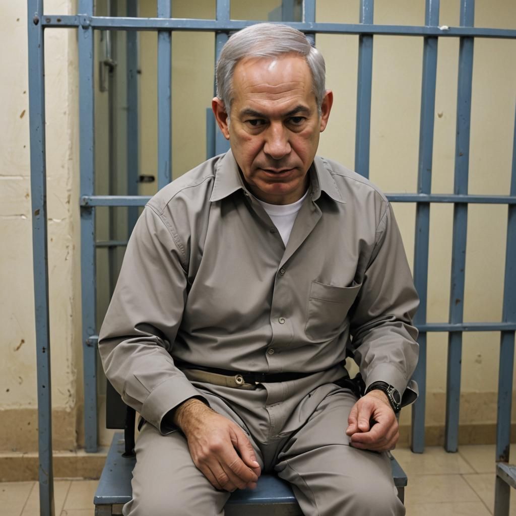 Figure in Prison Cell: A Scene of Confinement