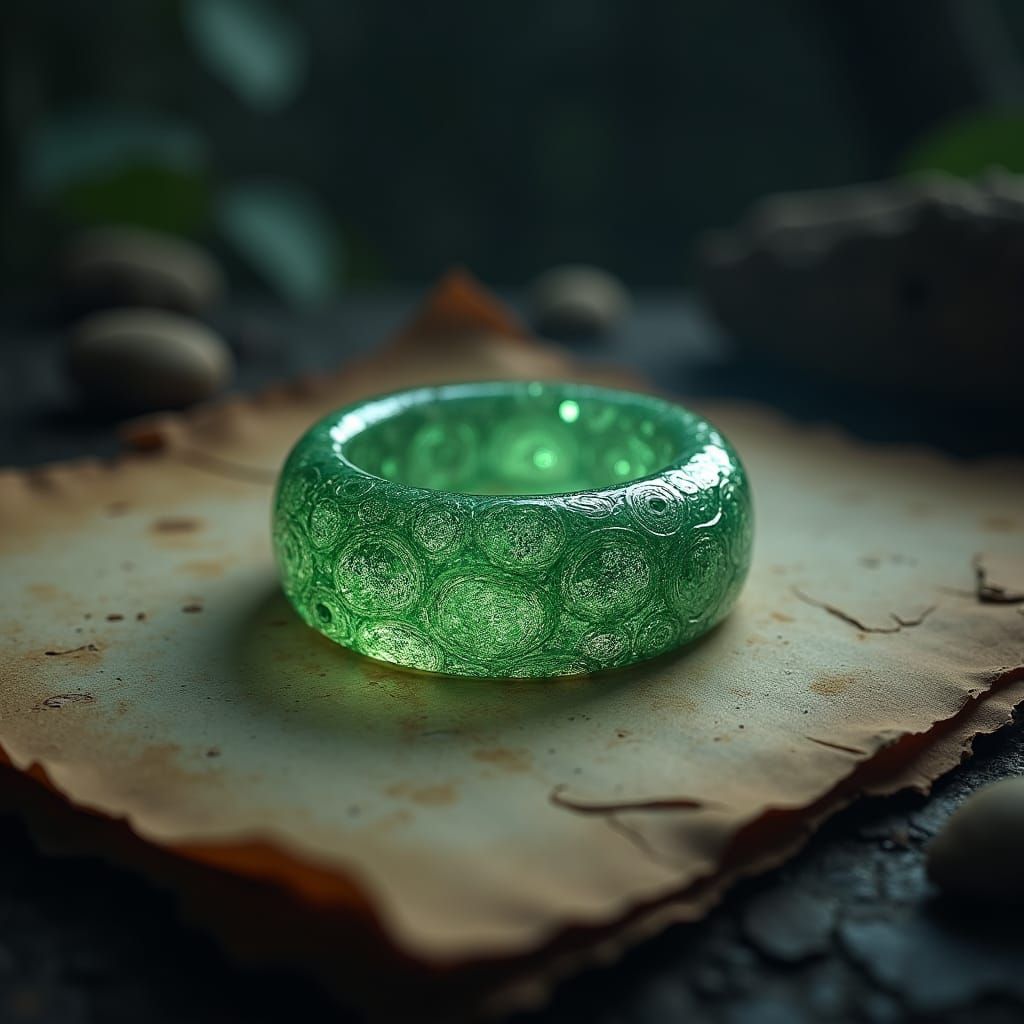 Enchanted Elven Ring with Ethereal Glow