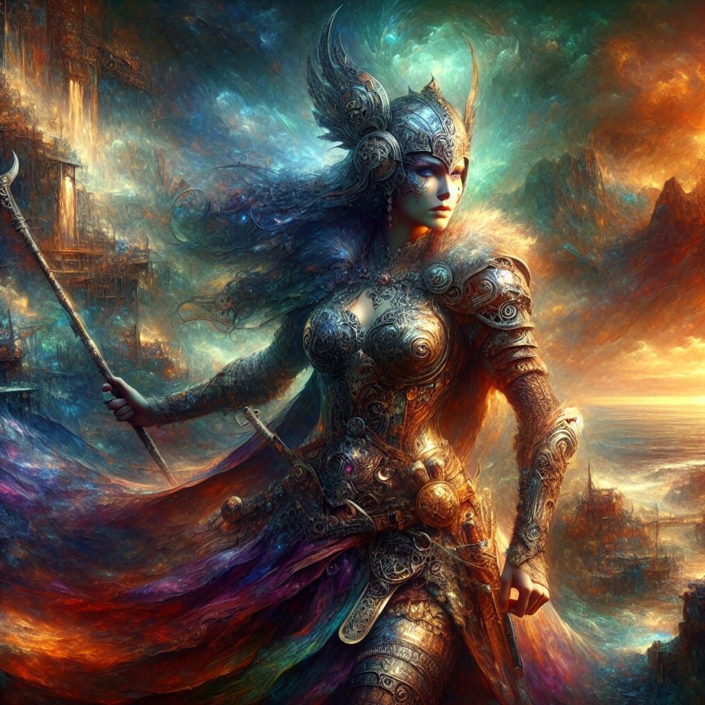 Warrior woman viking