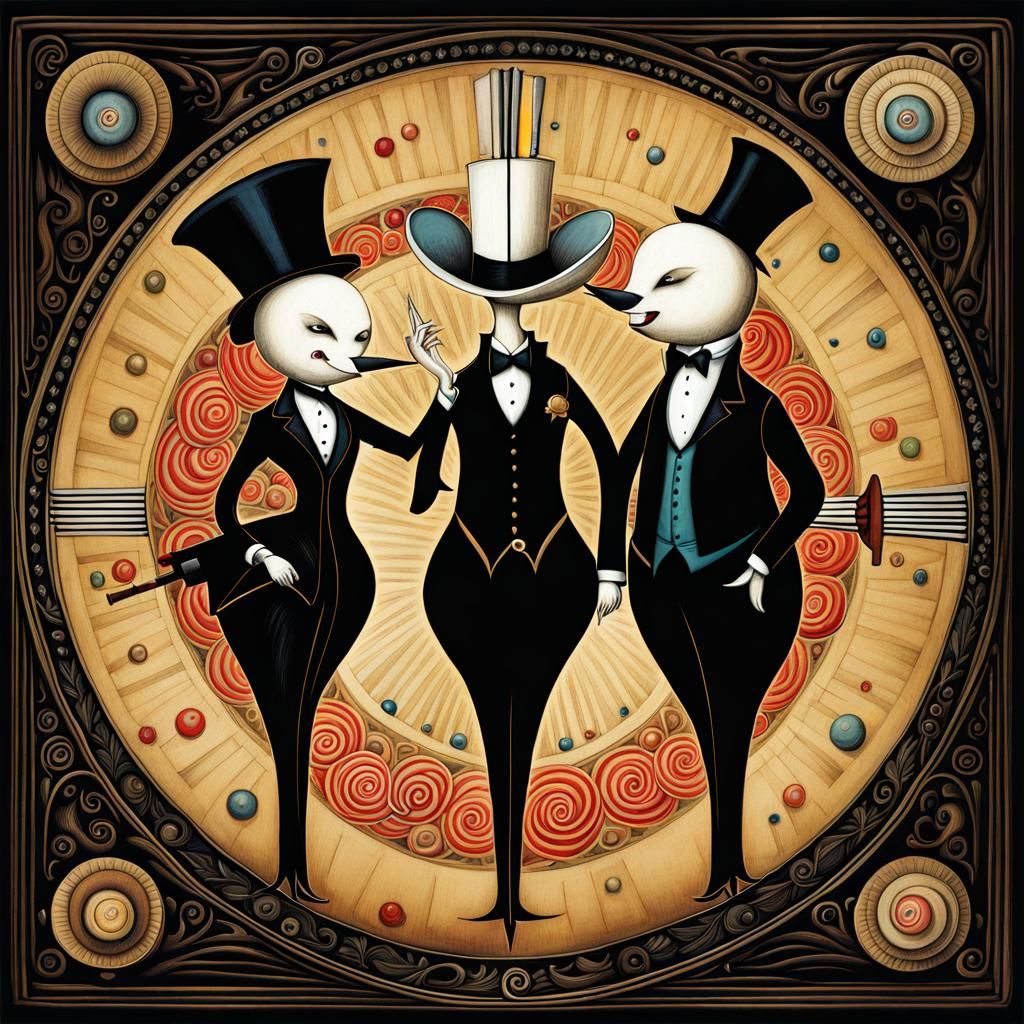 Demented Dingbats Dancing in Whimsical Harmony