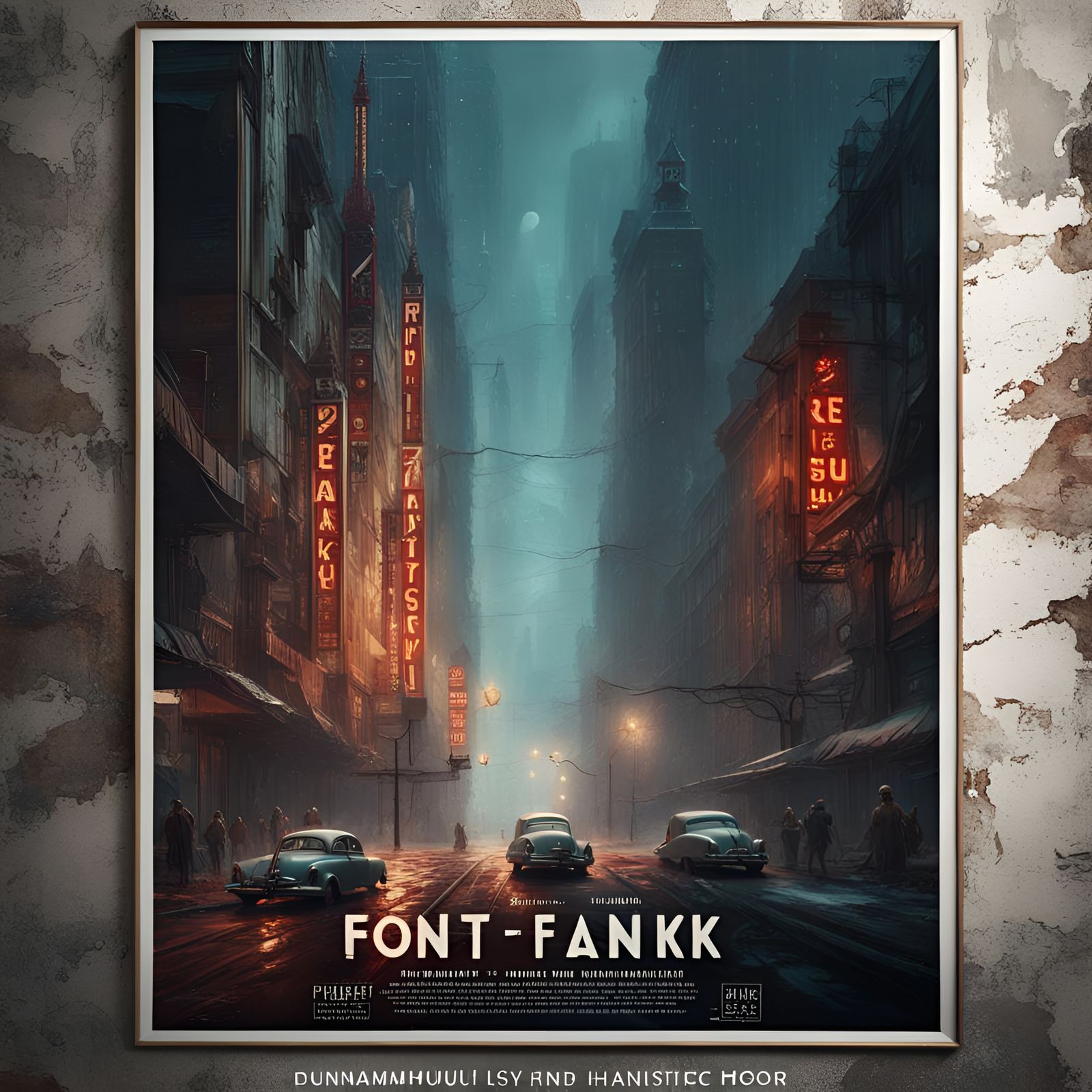 Retro Movie Poster: Front Without Flanks