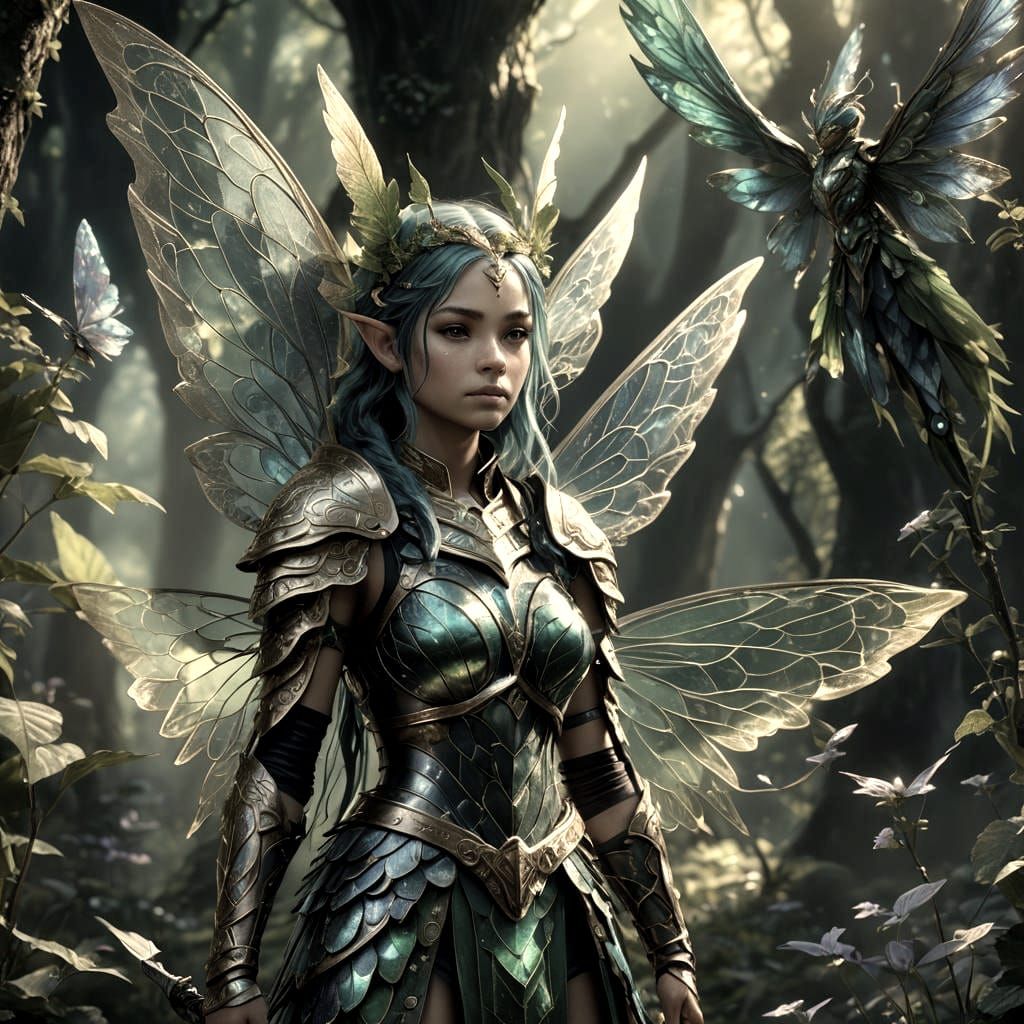 Fantastical Fairy Warrior Concept Art