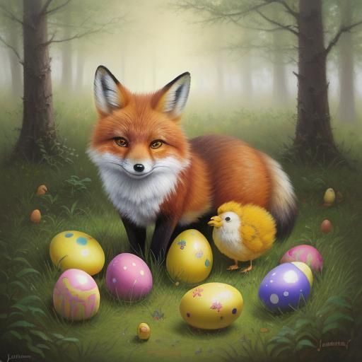 Adorable furry Baby Fox